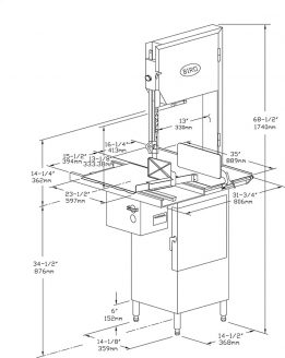 Modelo 1433FH Dimensiones 1433FH dimensiones